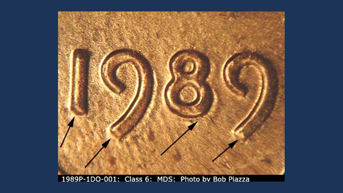 1989 Lincoln Penny: Doubled Die Obverse
