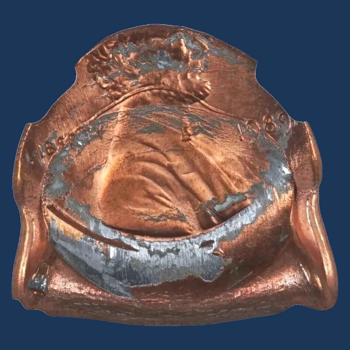 1989 Lincoln Penny: Fold-Over Strike