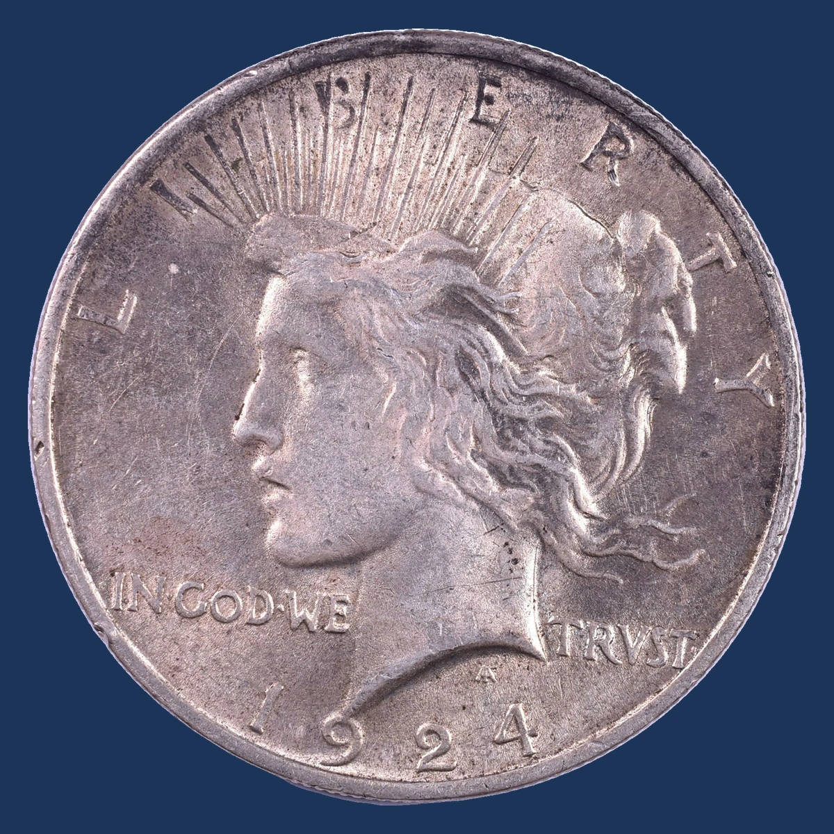 1924 Peace Dollar: Die Break