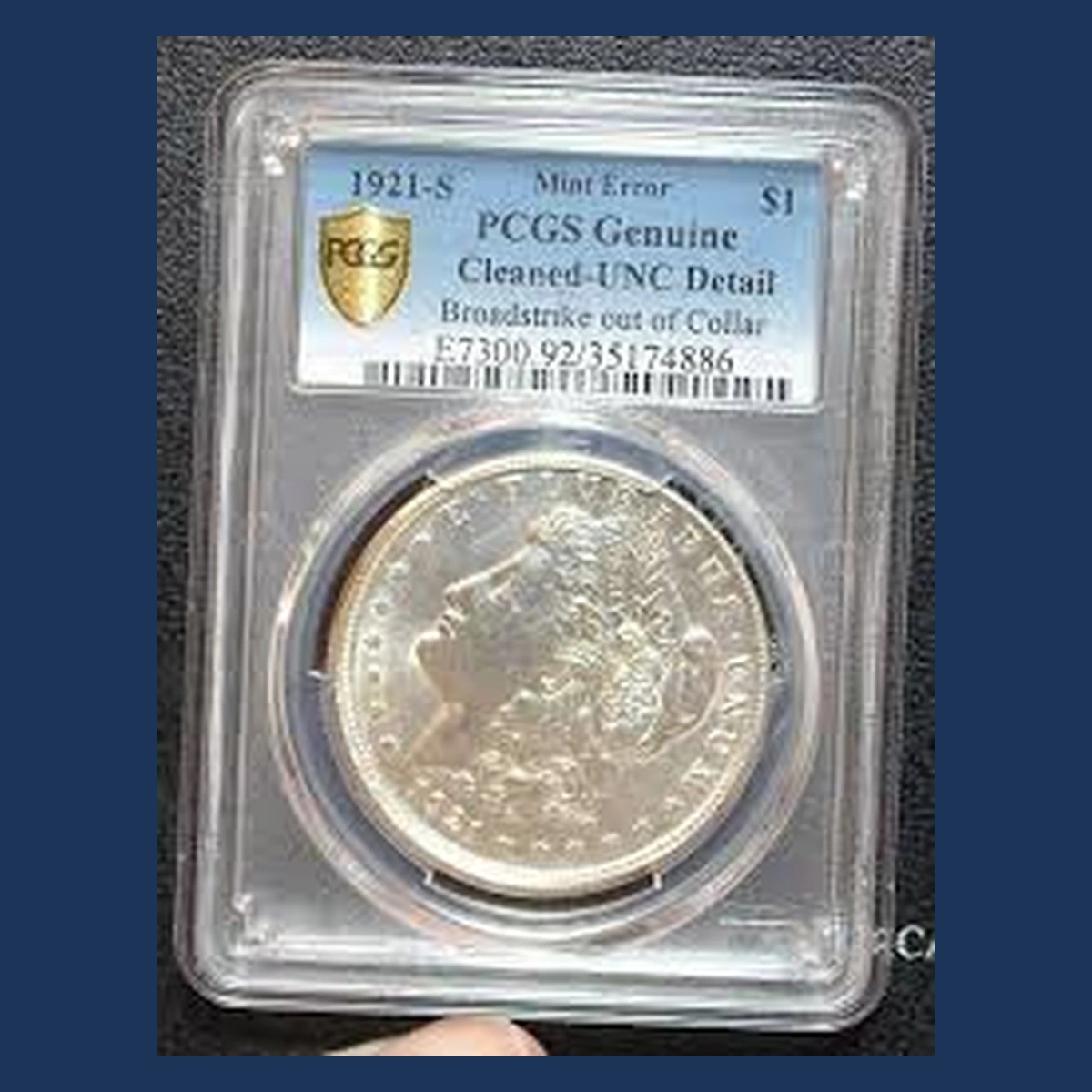 1921 Morgan Dollar: Broadstrike