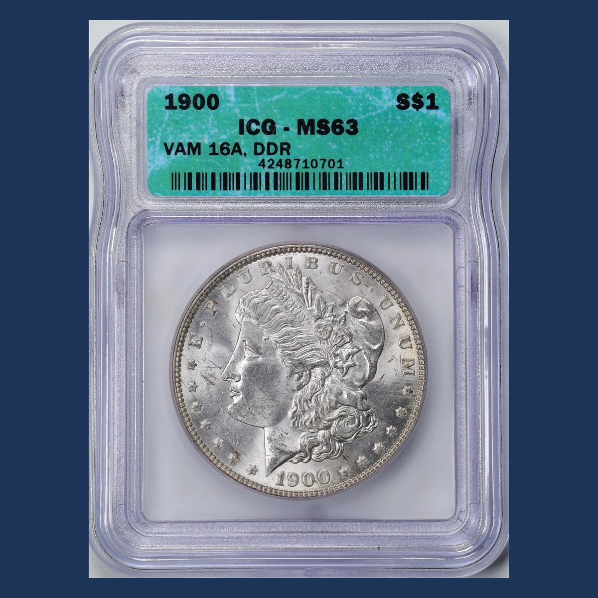 1900 Morgan Dollar: Doubled Die Reverse