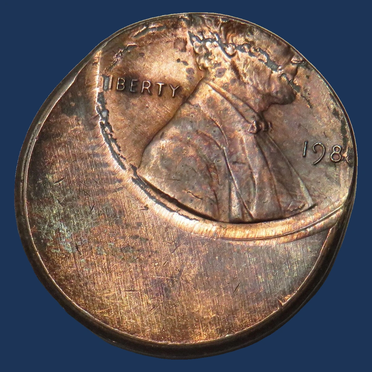 1988 Lincoln Penny: Off-Center Strike