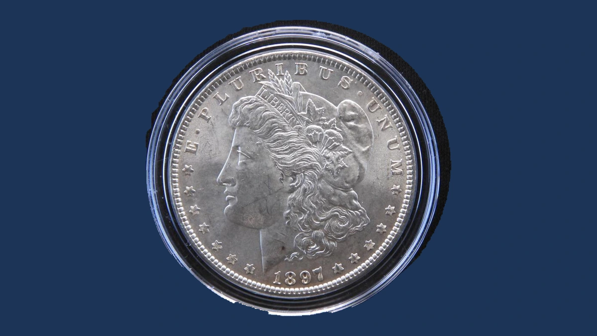 1897 Morgan Dollar: Die Crack