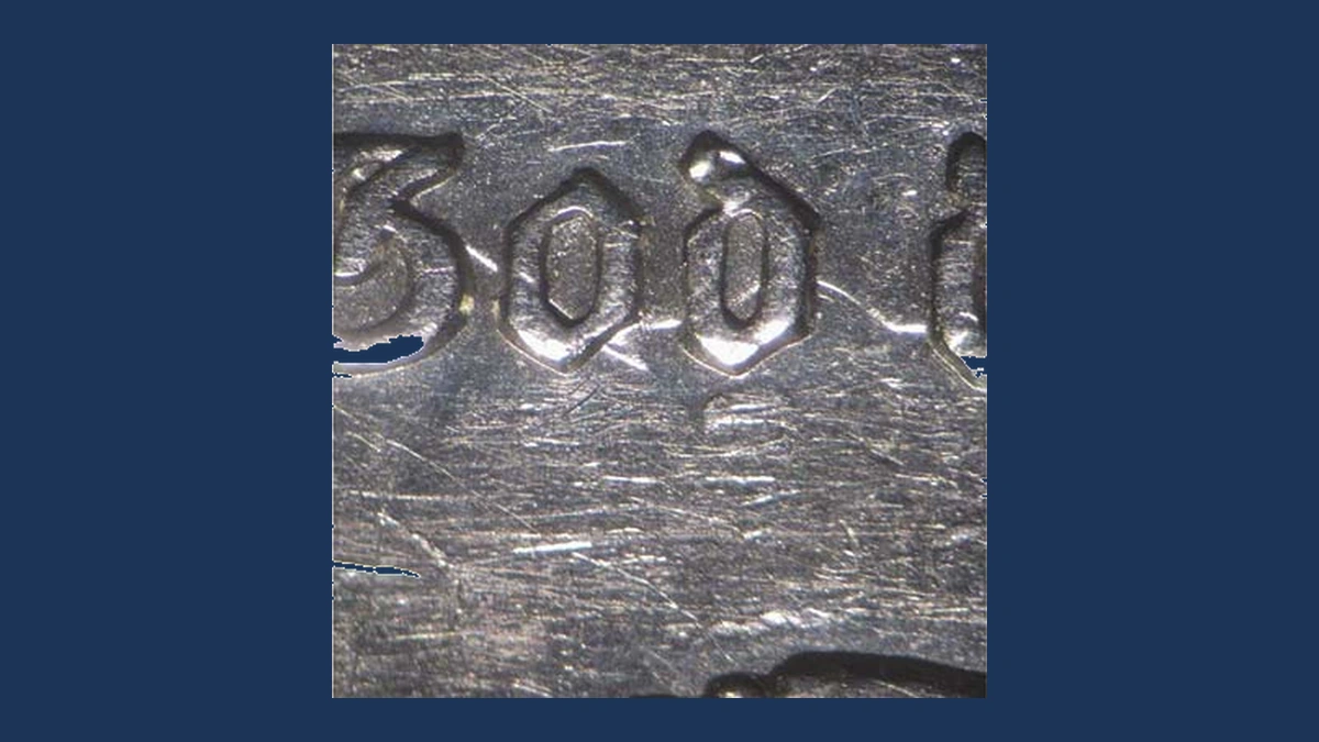1891 Morgan Dollar: Misaligned Die