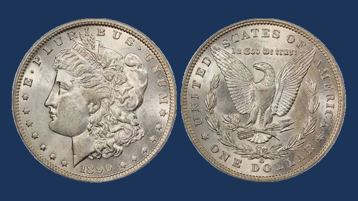 1890 Morgan Silver Dollar: Doubled Die