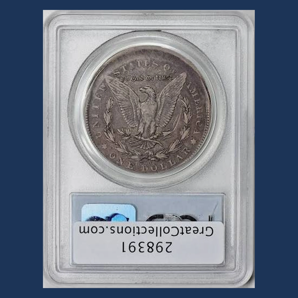 1889 Morgan Silver Dollar: Off-Center Strike
