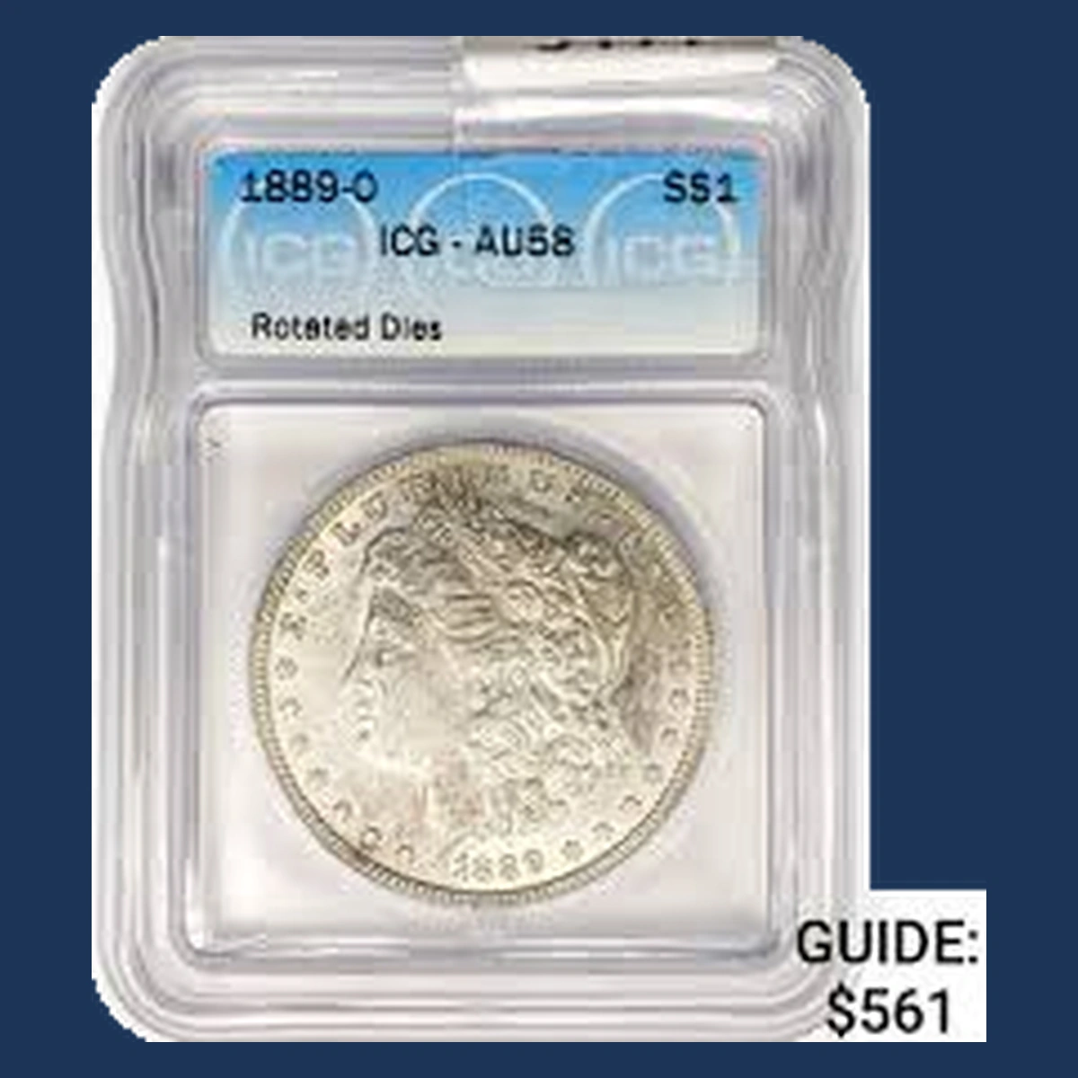 1889 Morgan Silver Dollar: Rotated Dies