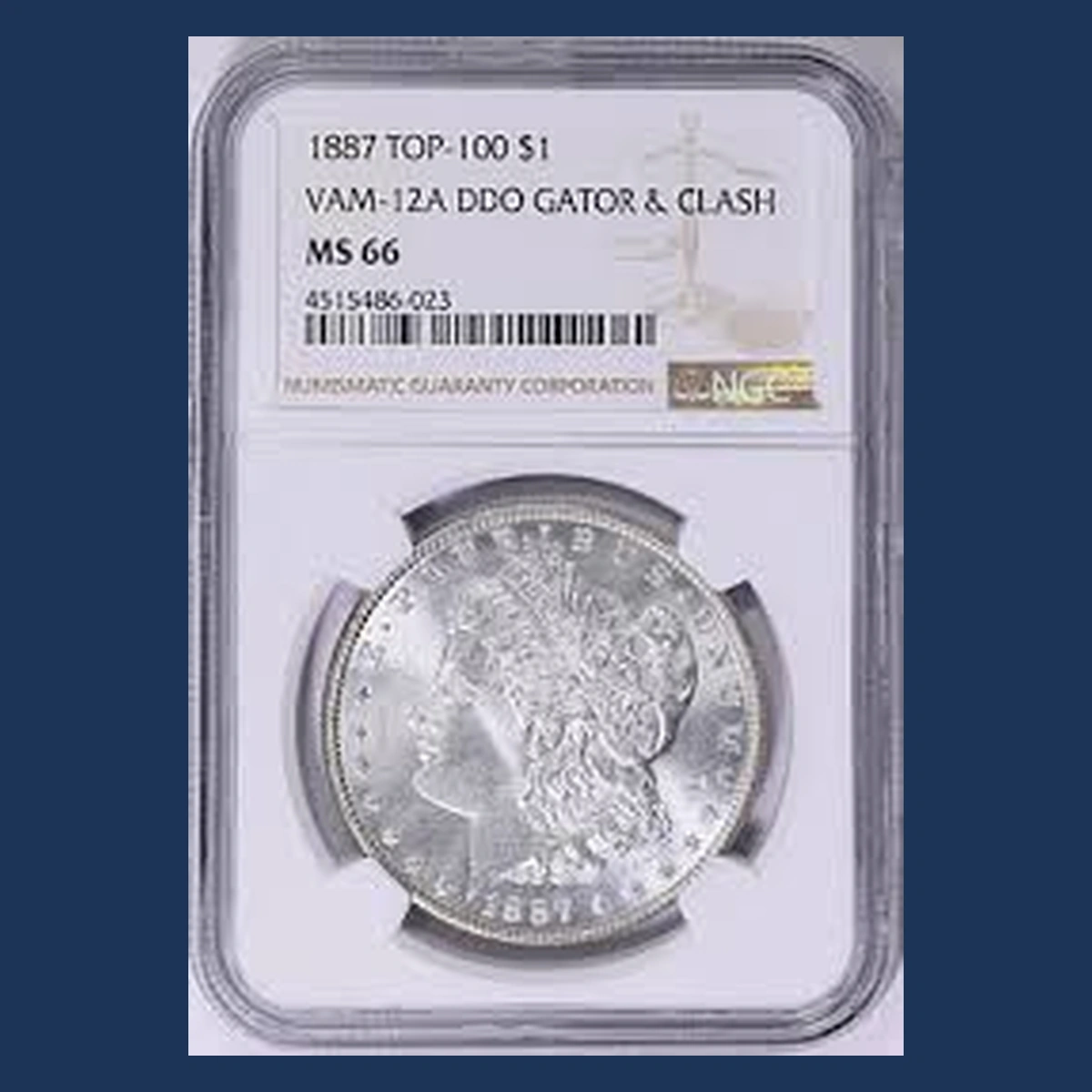 1887 Morgan Dollar: Doubled Die Obverse