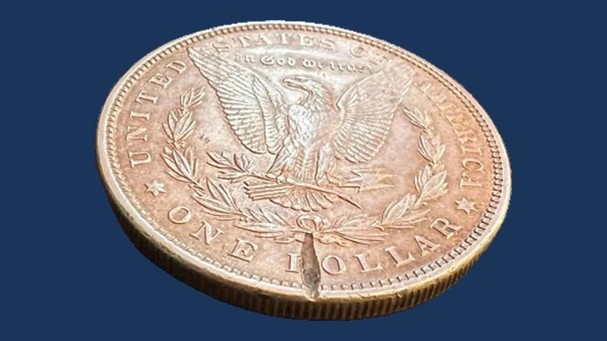 1887 Morgan Dollar: Lamination