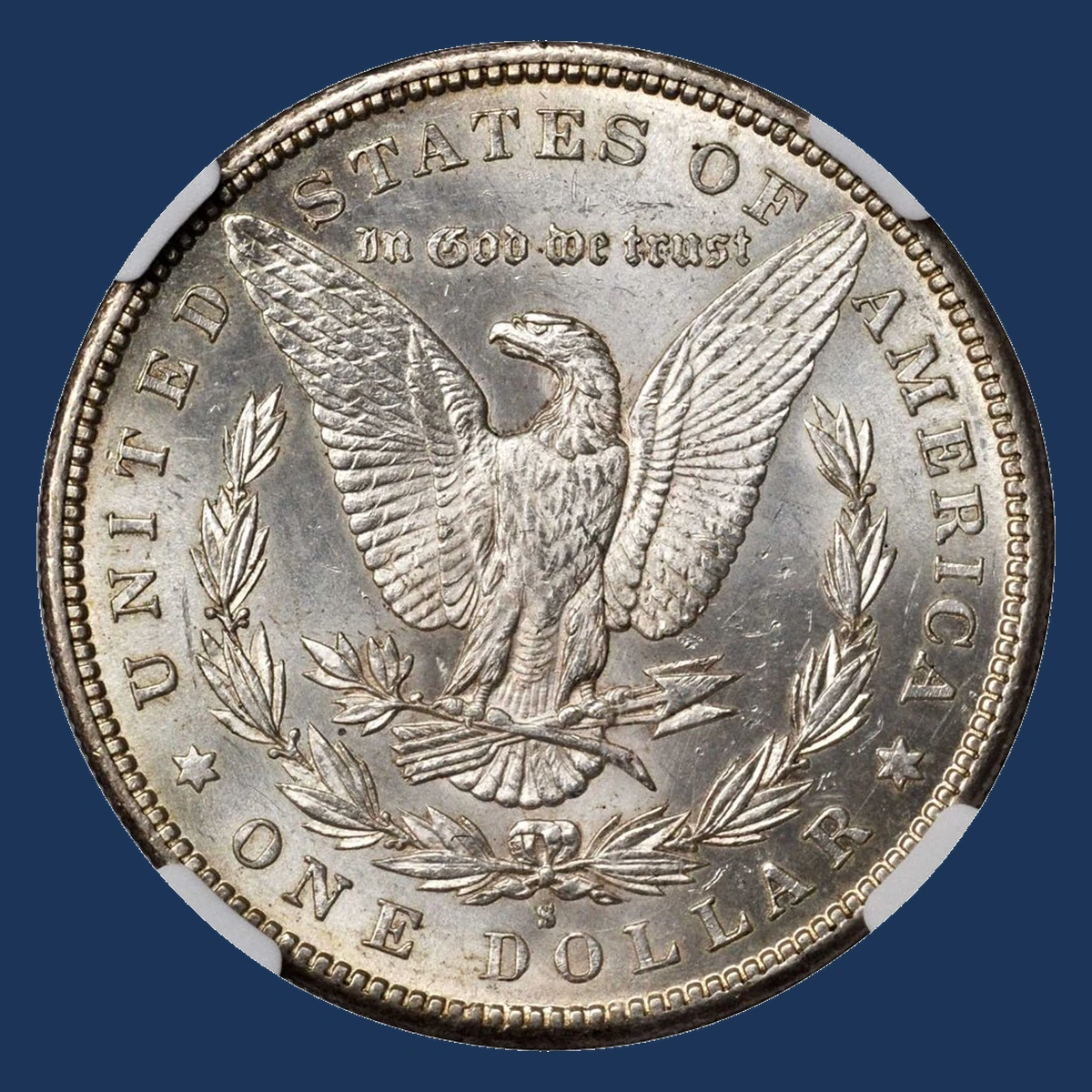 1887 Morgan Silver Dollar: Repunched Mintmark