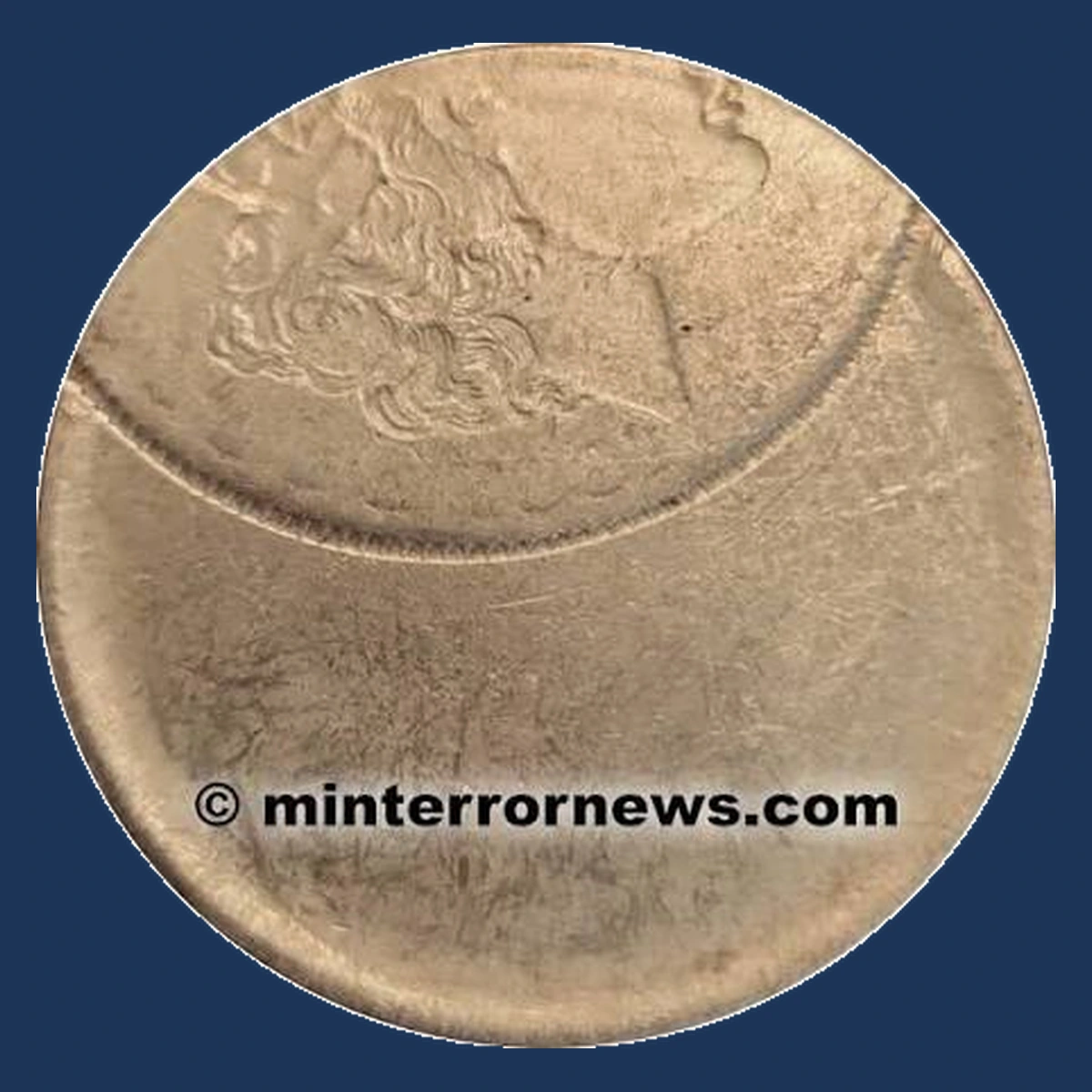 1887 Morgan Silver Dollar: Brockage