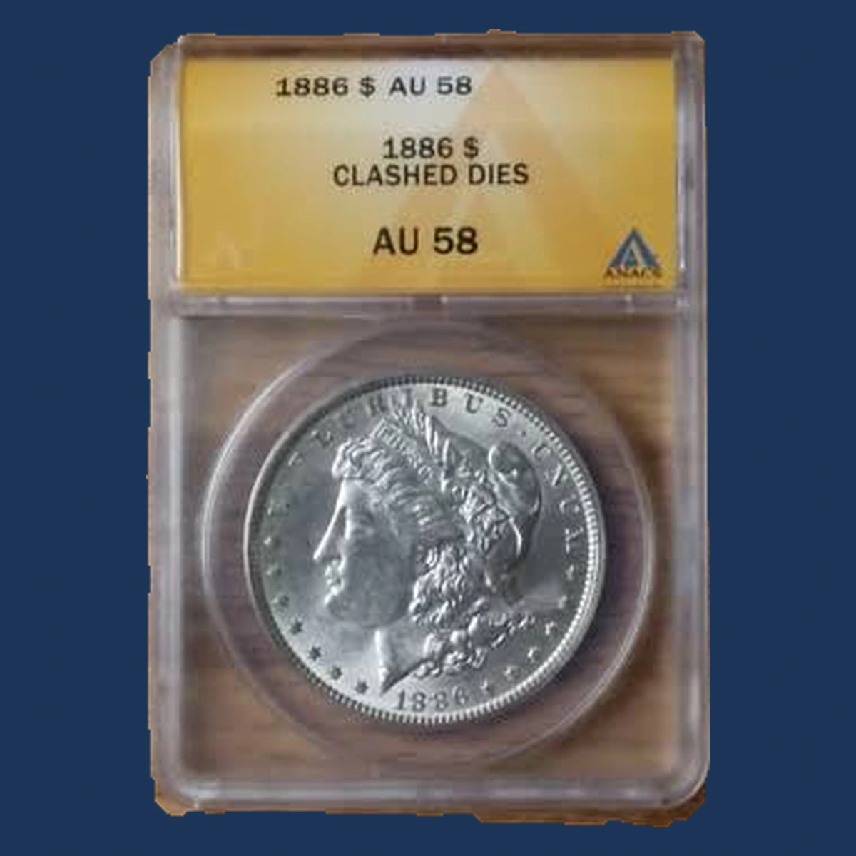 1886 Morgan Silver Dollar: Clashed Dies