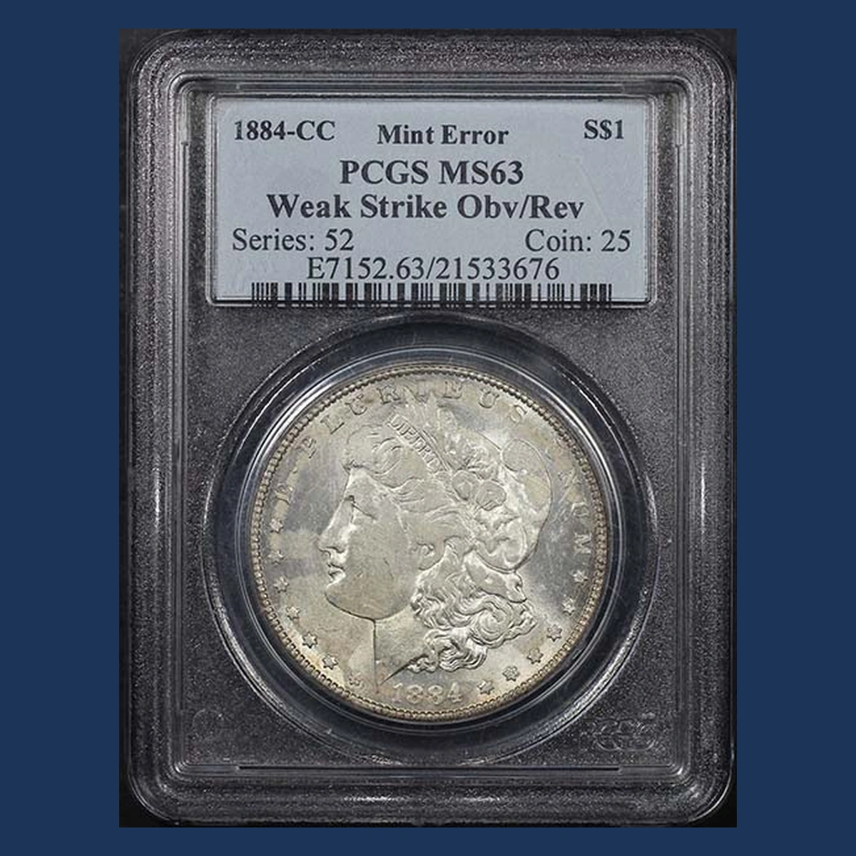 1884 Morgan Dollar: Weak Strike