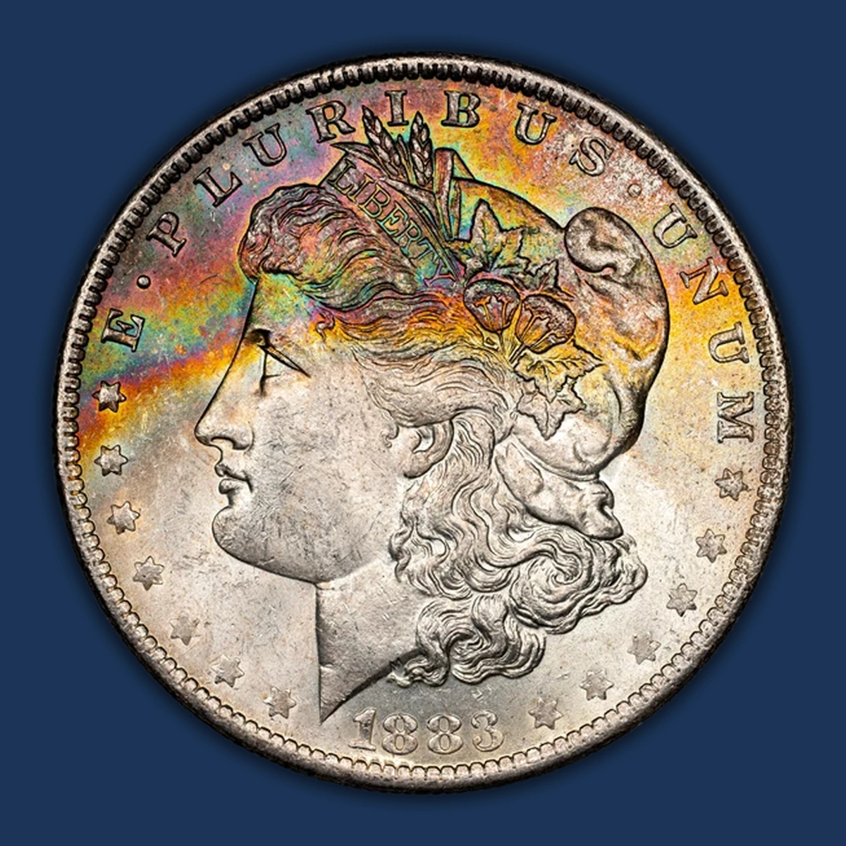 1883 Morgan Dollar: Repunched Mintmark