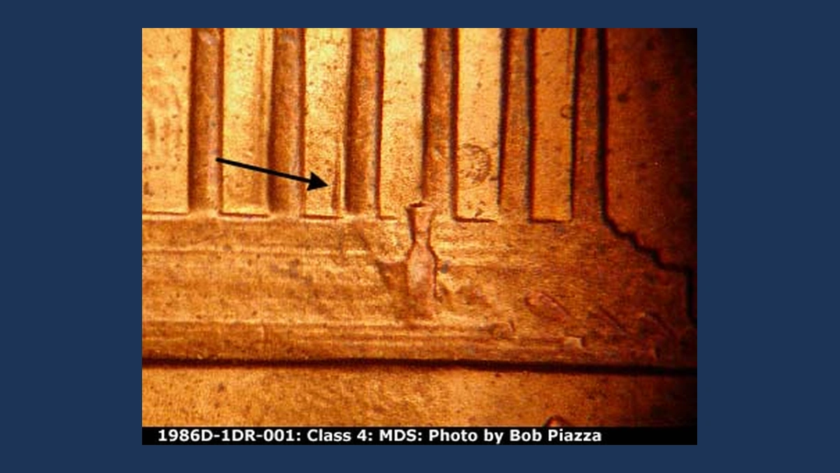 1986 Lincoln Cent (Modern): Doubled Die Reverse