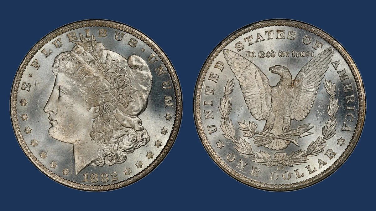 1882-CC VAM 2A Clashed Die Morgan Dollar