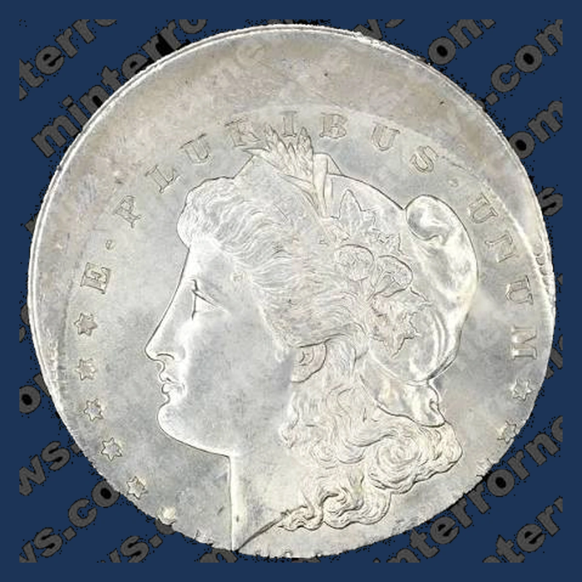 1882 Morgan Silver Dollar: Off-Center Strike