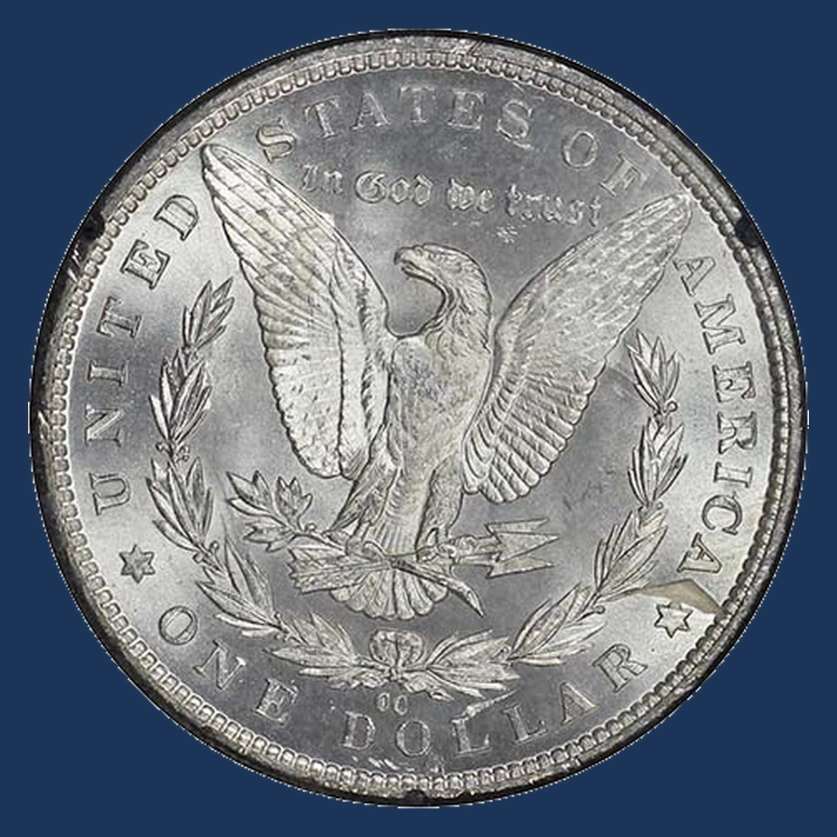 1882 Morgan Dollar: Planchet Flaw