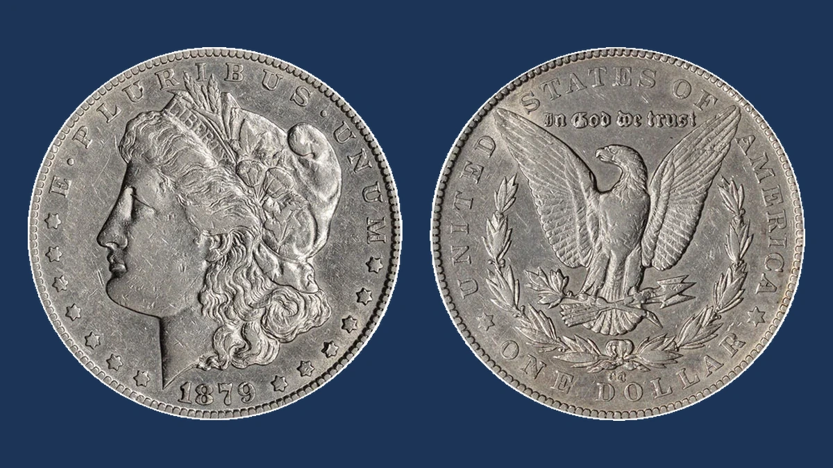 1879 Morgan Dollar: Repunched Mintmark