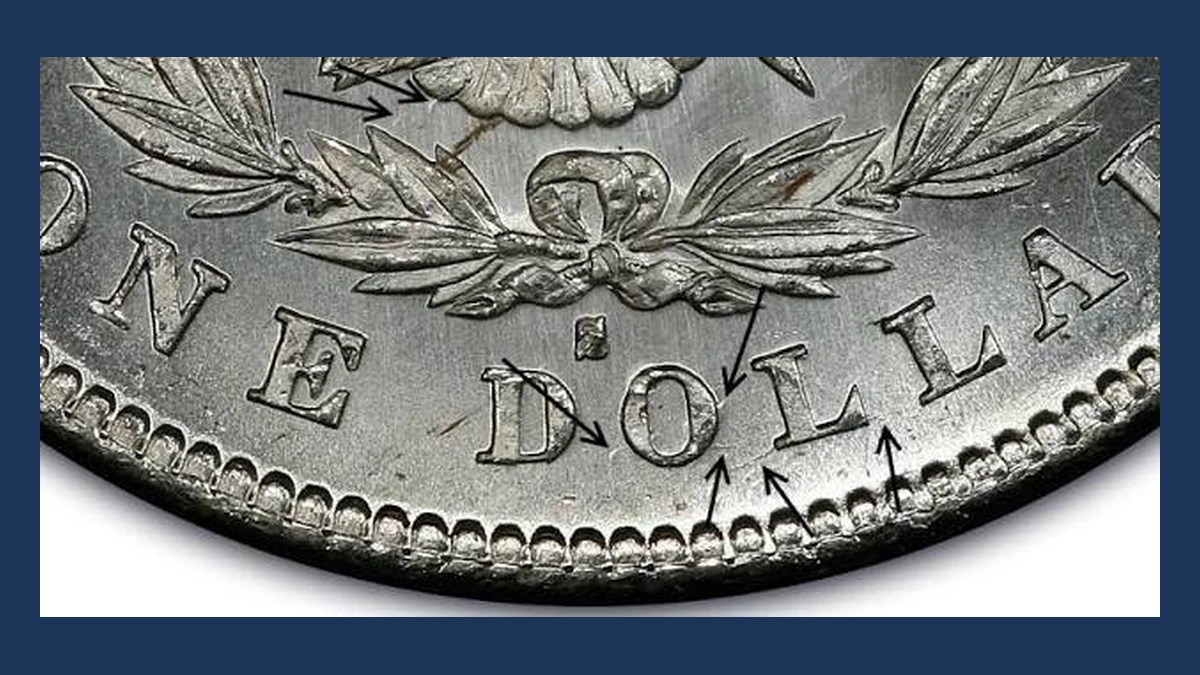 1878 Morgan Dollar: Die Clash