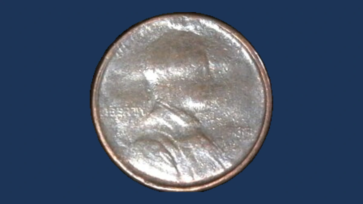 1983 Lincoln Penny: Struck Through a Capped Die