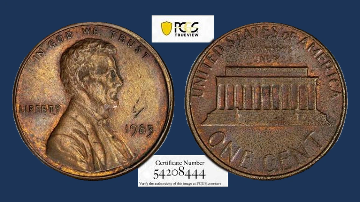 1983 Lincoln Cent (Modern): Planchet Flaw
