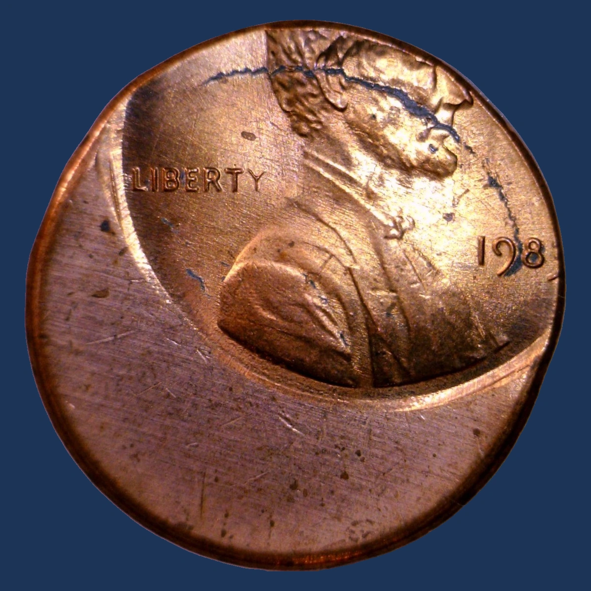 1983 Lincoln Penny: Off-Center Strike