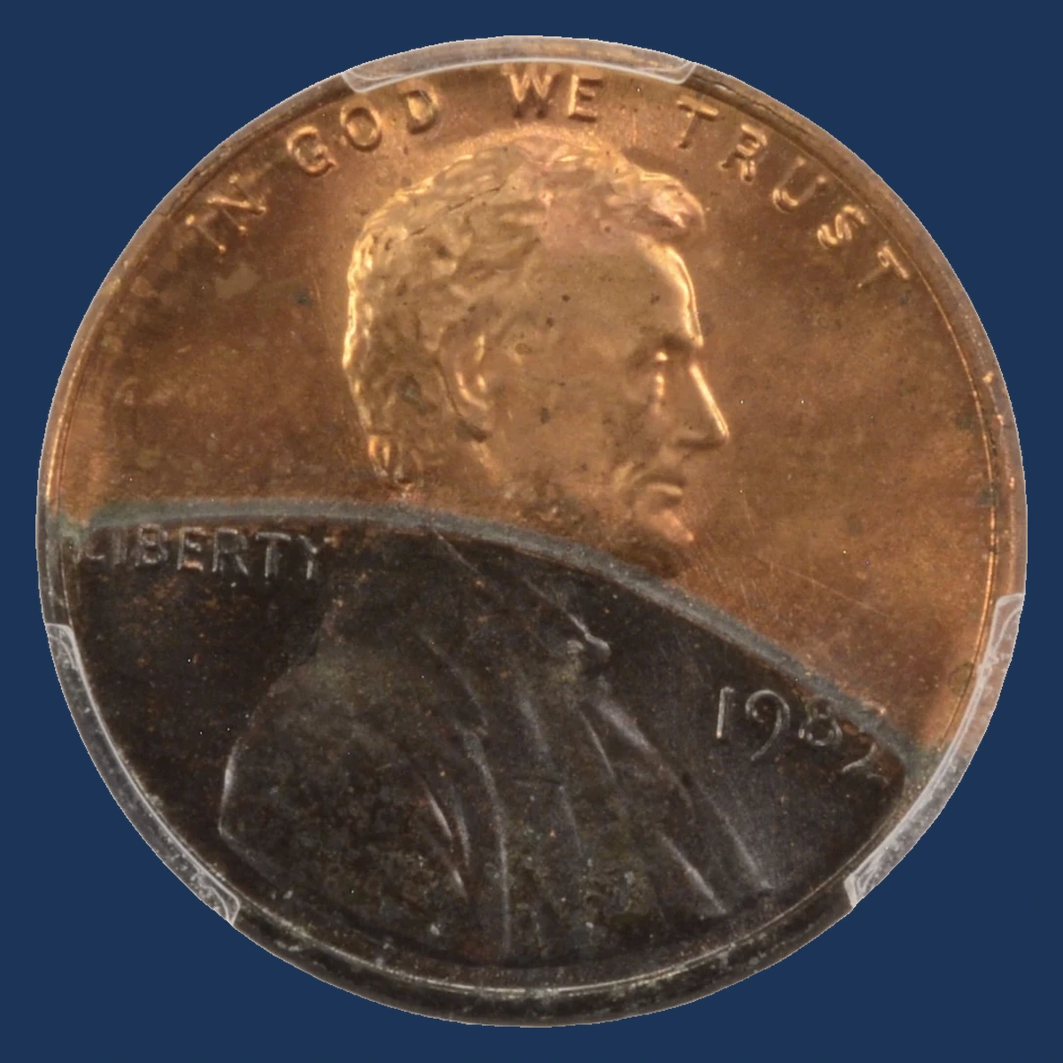 1983 Lincoln Cent (Modern): Plating Error