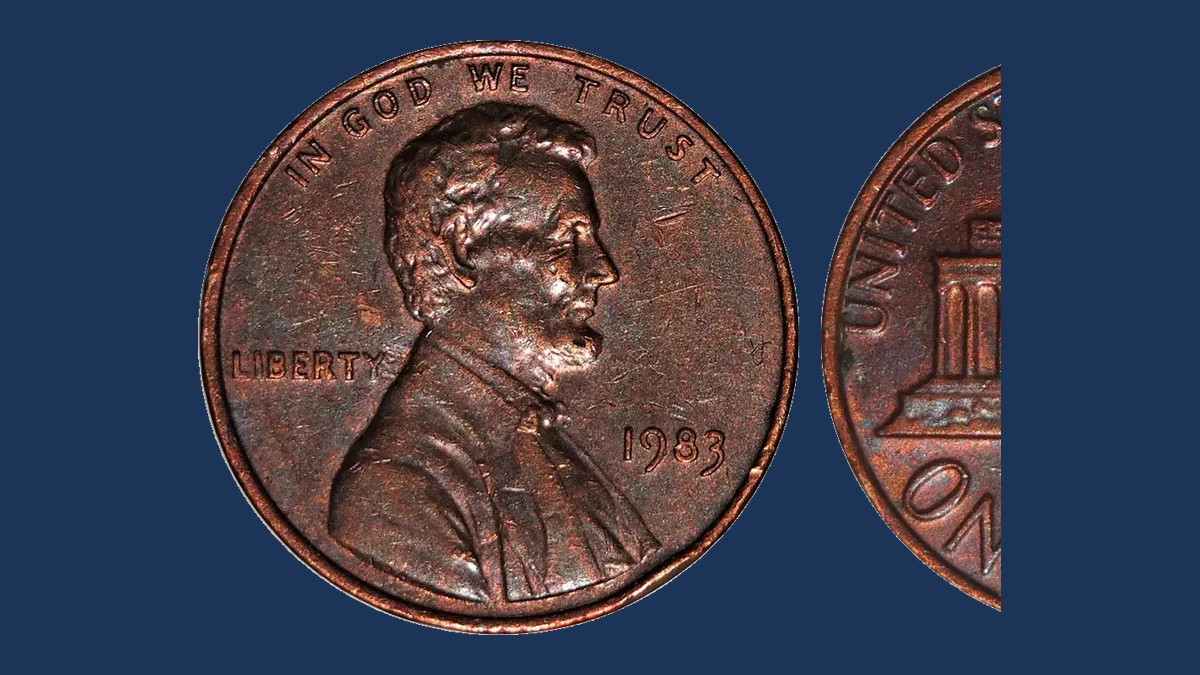 1983 Lincoln Penny: Bronze Transitional Planchet