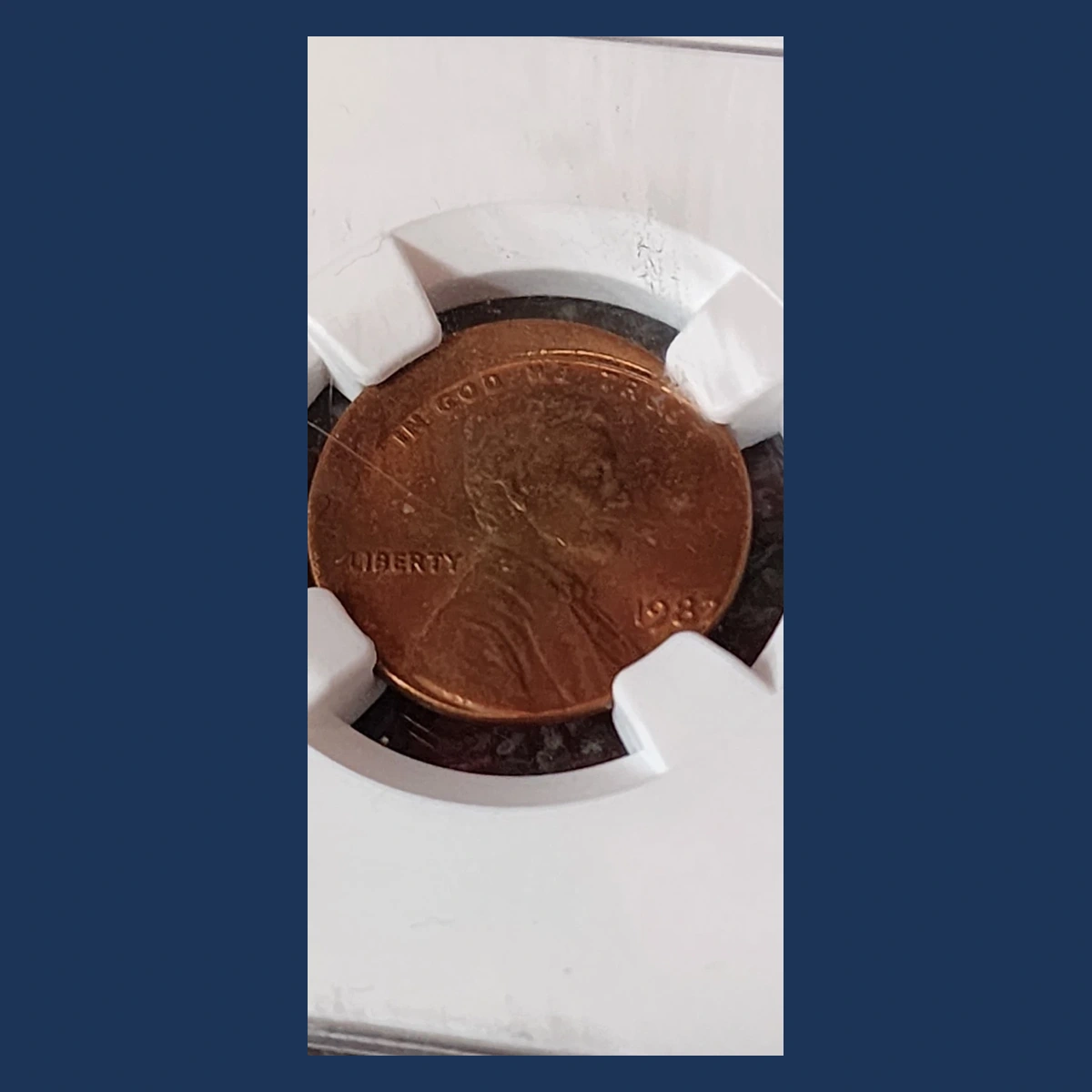 1982 Lincoln Penny: Off-Center Strike