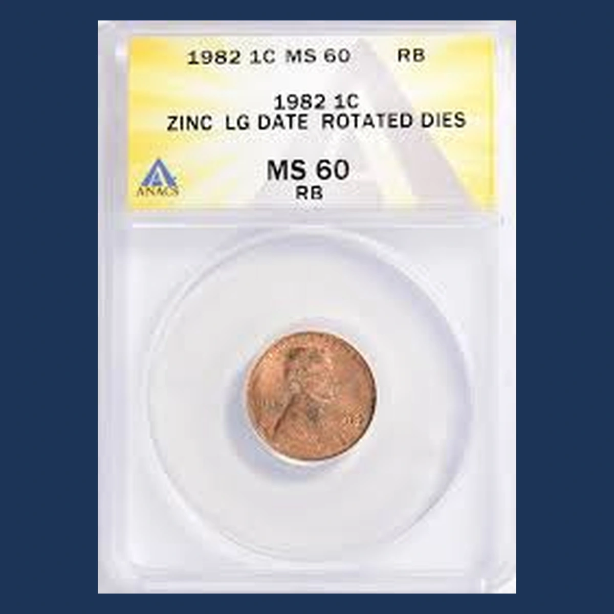 1982 Lincoln Cent (Modern): Rotated Dies