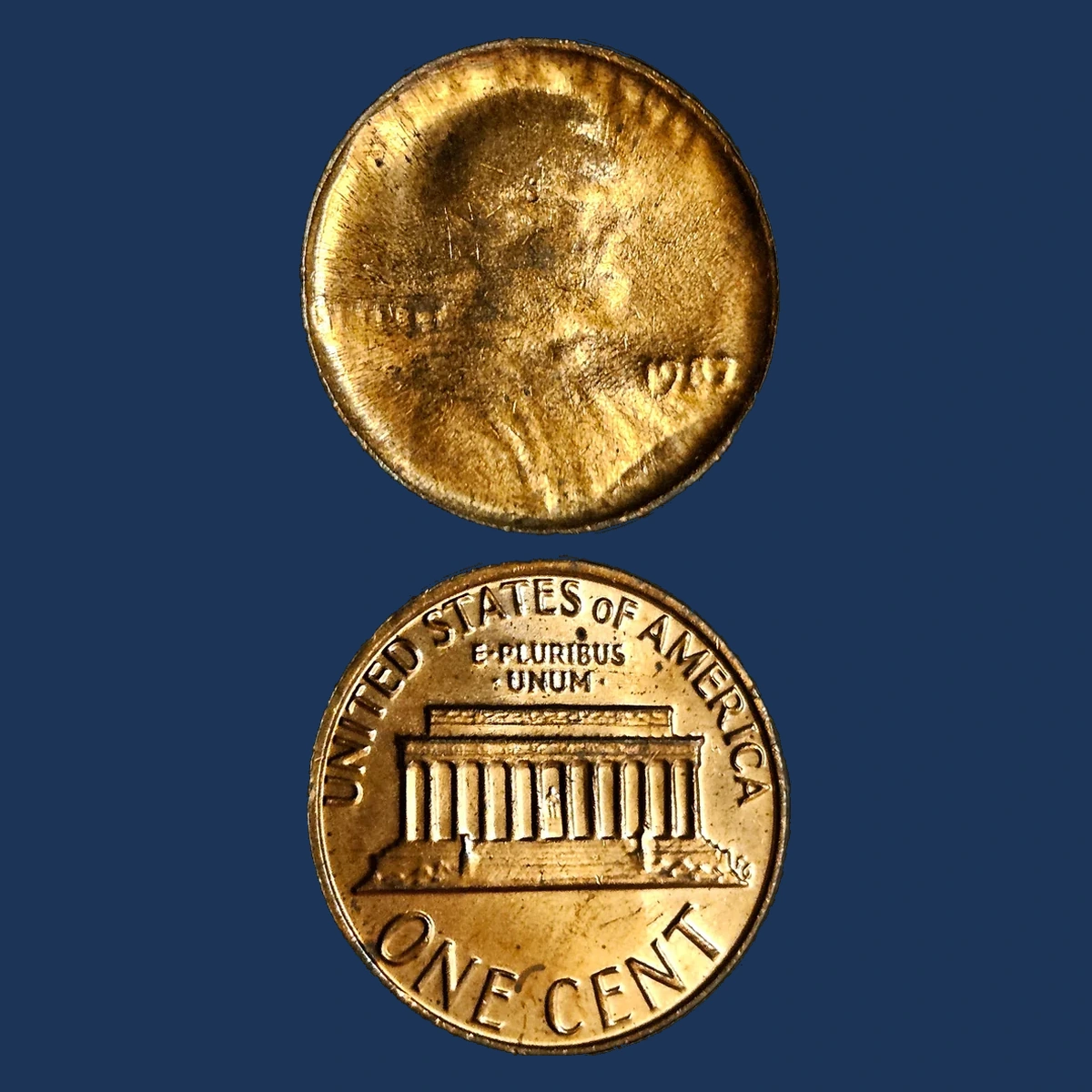 1982 Lincoln Cent (Modern): Capped Die Strike