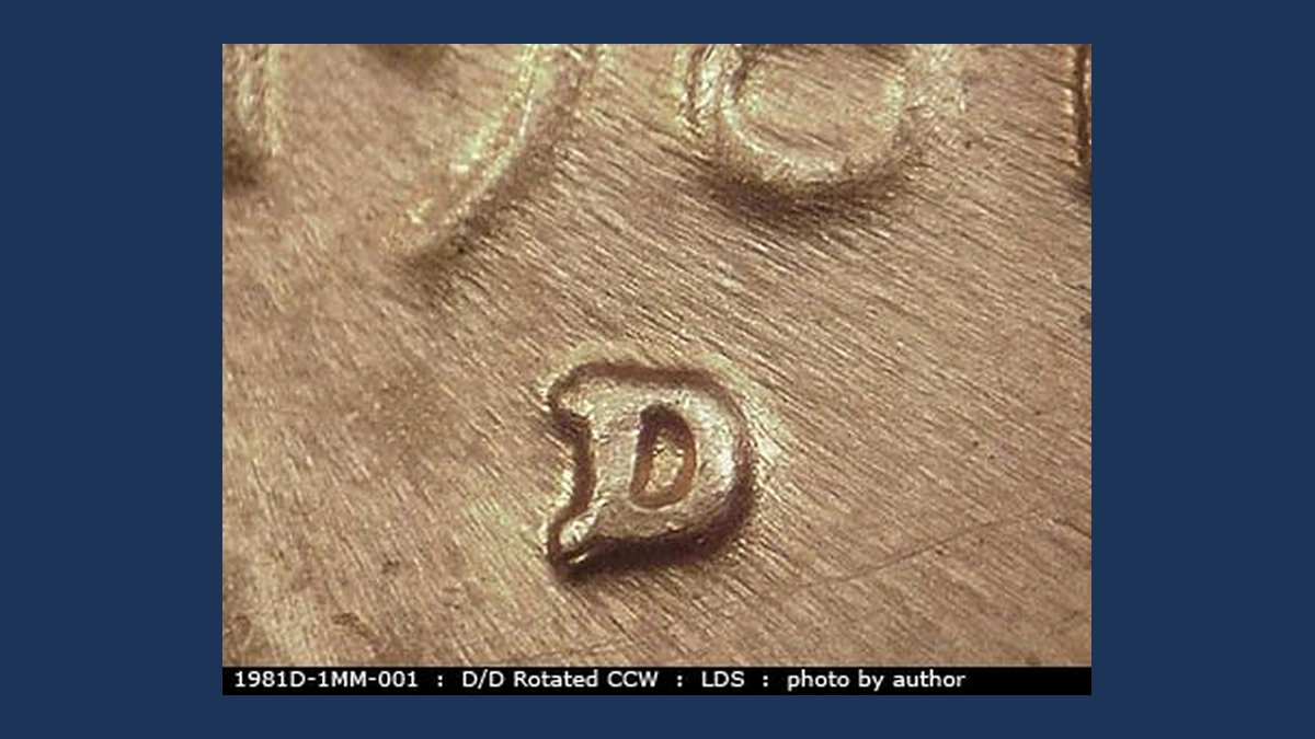 1981 Lincoln Penny: Repunched Mintmark