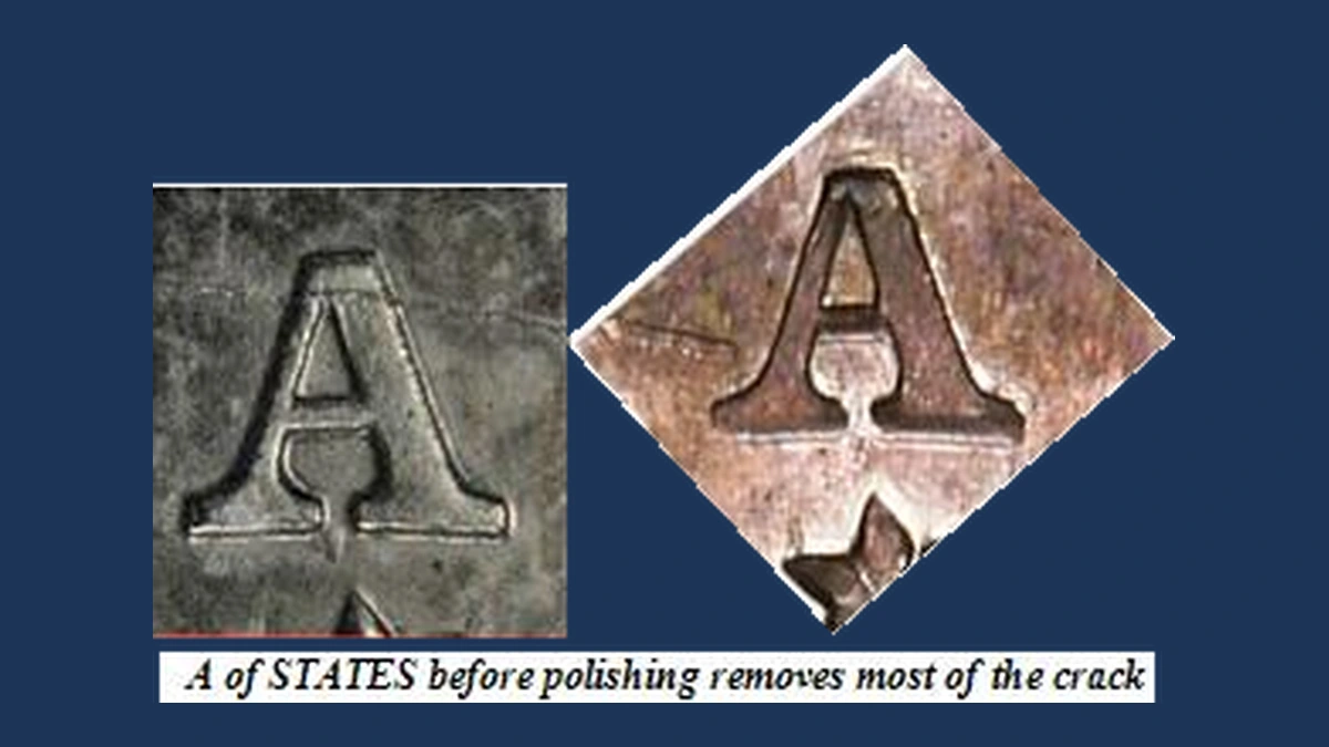 1836 Liberty Seated Dollar: Die Deterioration