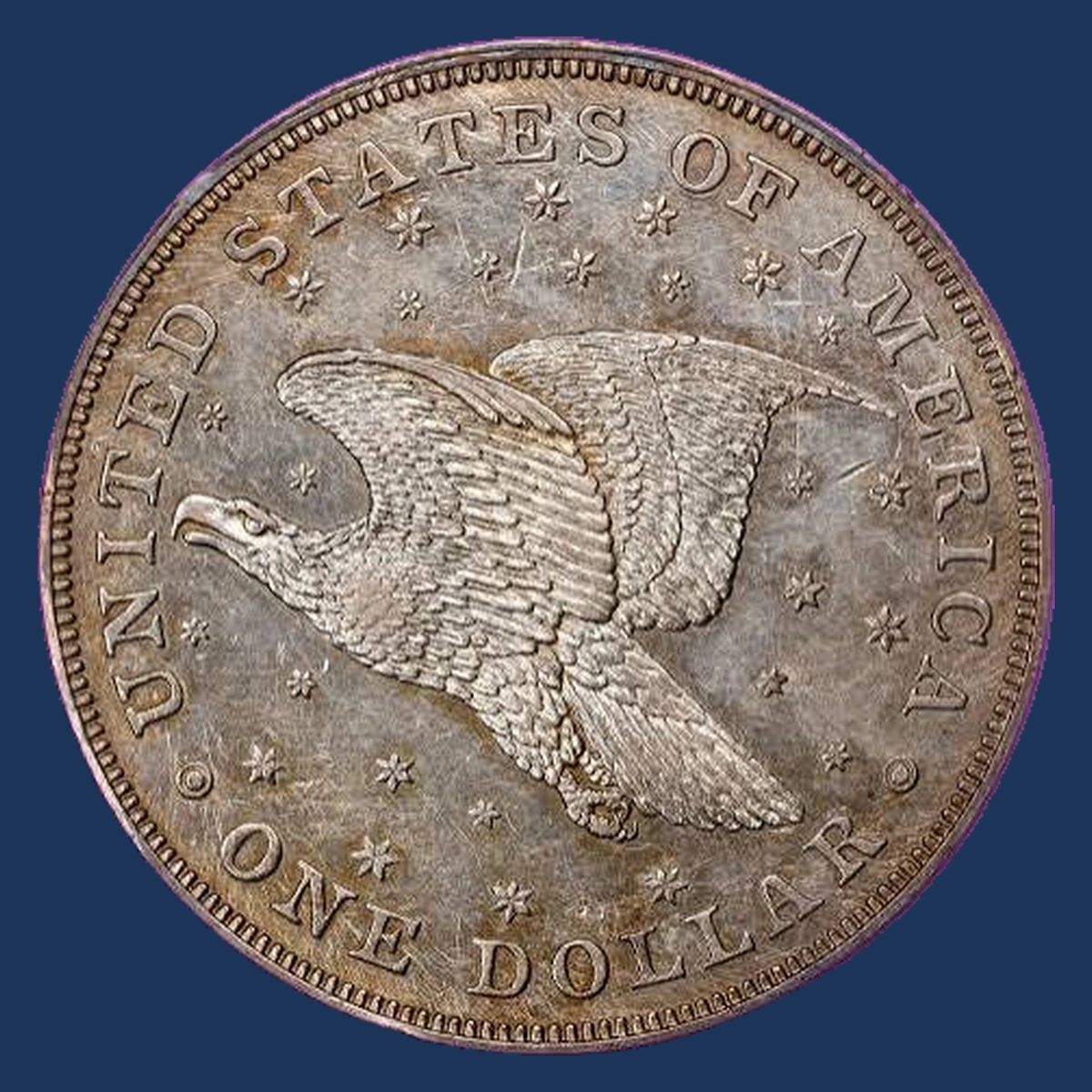 1836 Liberty Seated Dollar: Rotated Dies