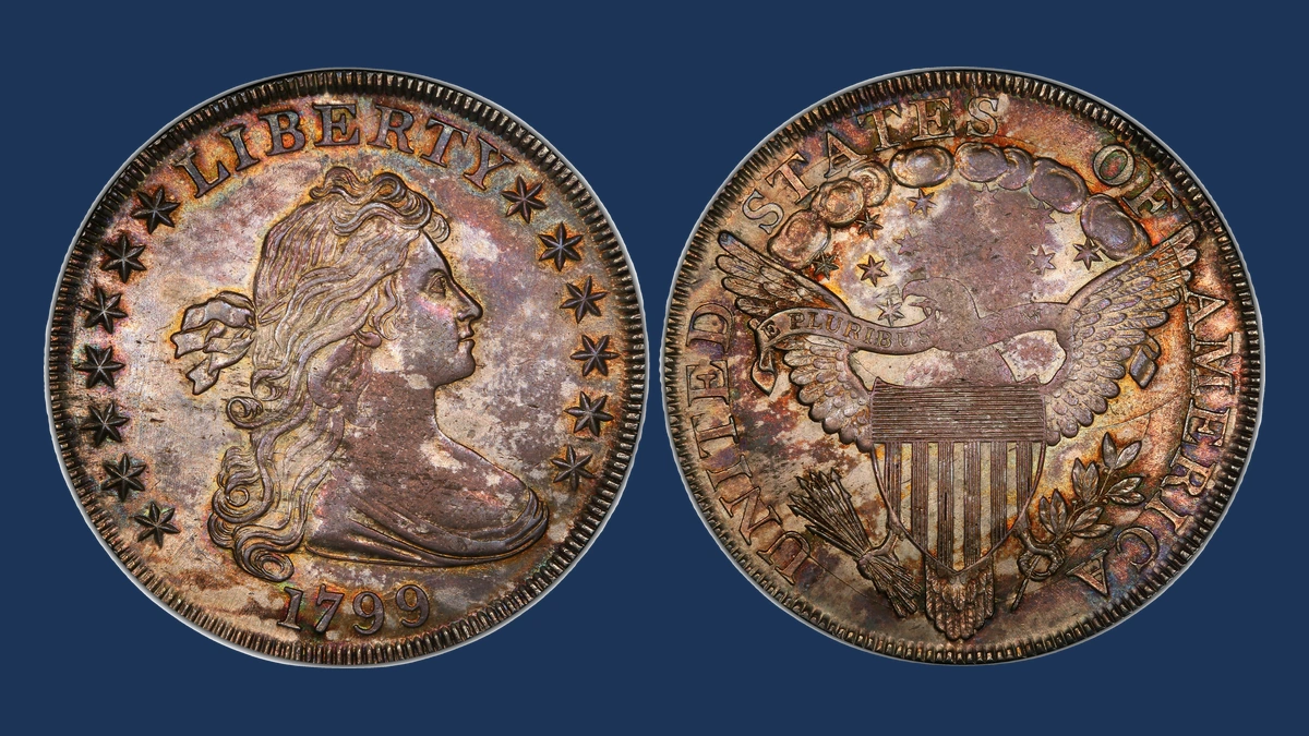 1799 Draped Bust Dollar: Clashed Dies