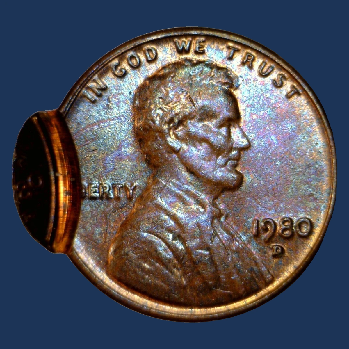 1980 Lincoln Penny: Double Strike with Uniface Second Strike