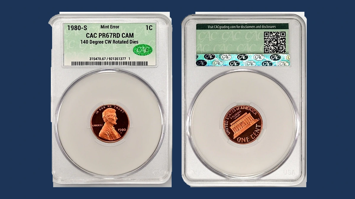 1980 Lincoln Cent (Modern): Rotated Dies