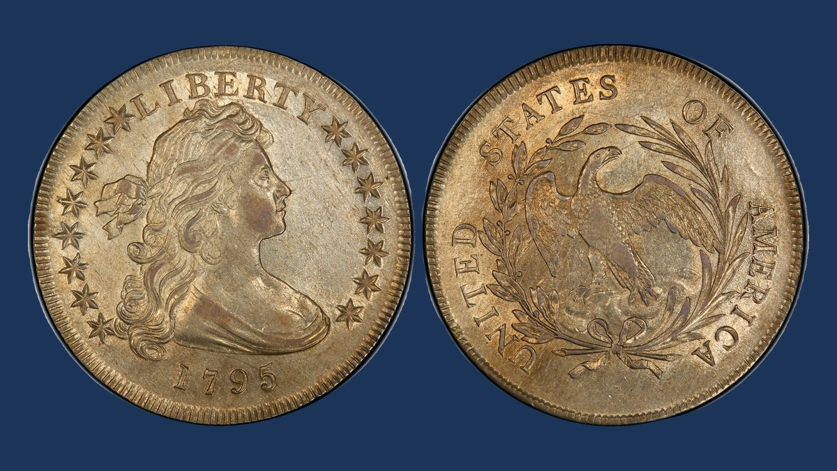 1795 Draped Bust Dollar: Misaligned Die