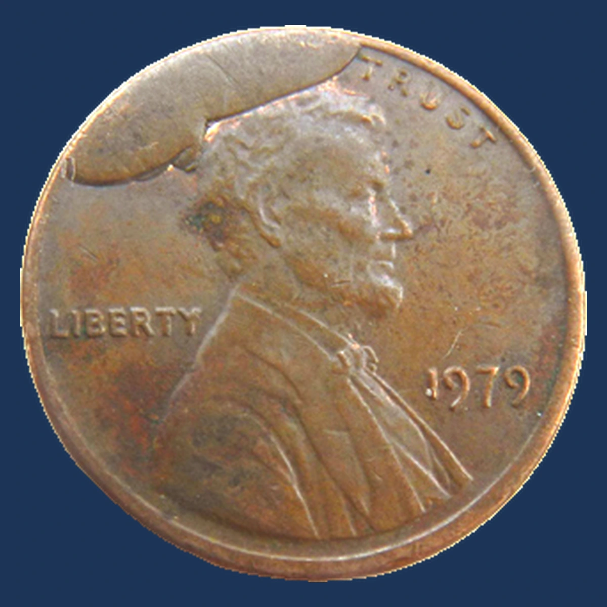 1979 Lincoln Penny: Cud Die Break