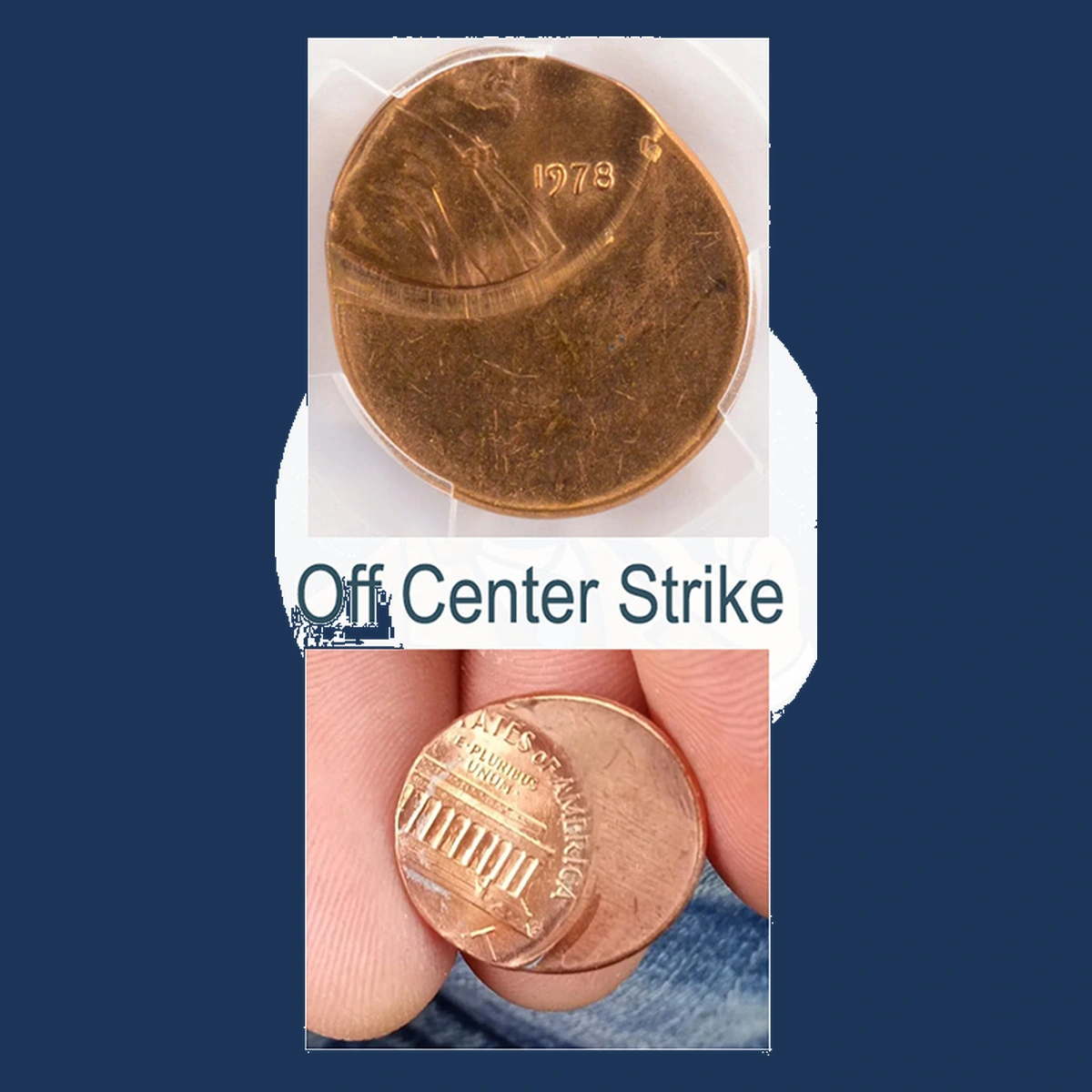 1978 Lincoln Penny: Off-Center Strike