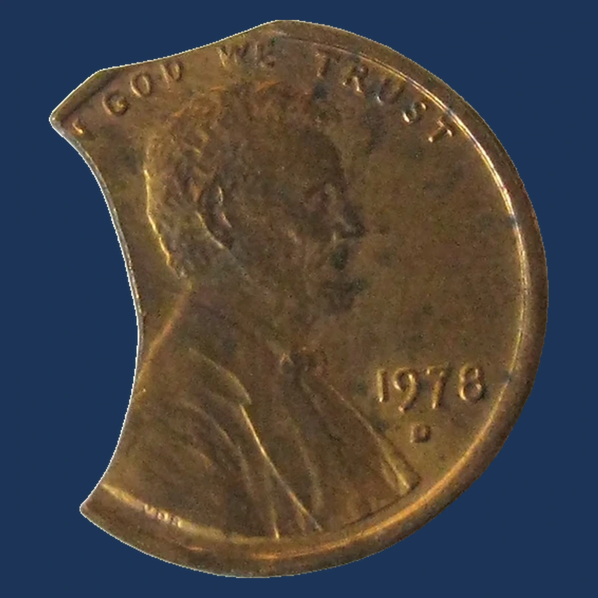 1978 Lincoln Penny: Clipped Planchet