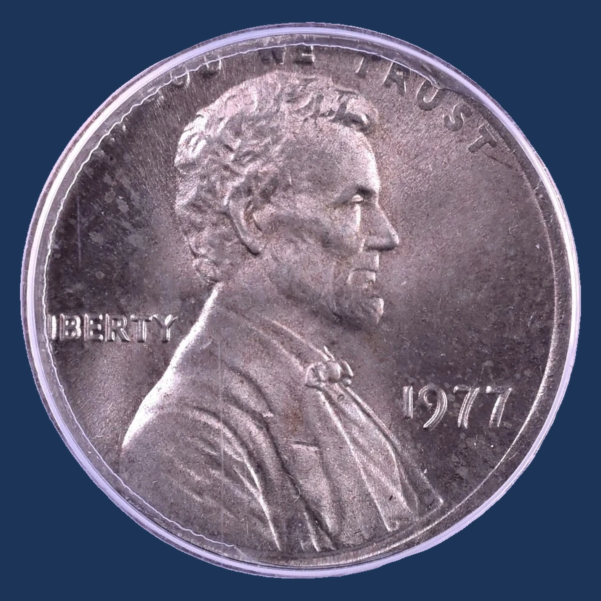 1977 Lincoln Penny: Struck on a Dime Blank