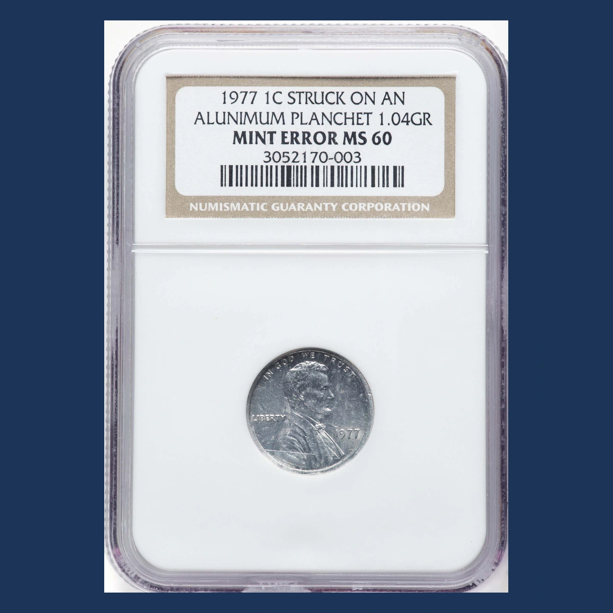 1977 Lincoln Penny: Aluminum Composition Anomaly
