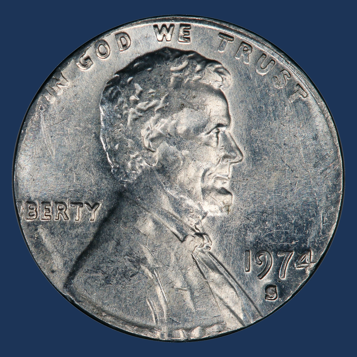 1974 Lincoln Penny: Philippine Aluminum Blank Error