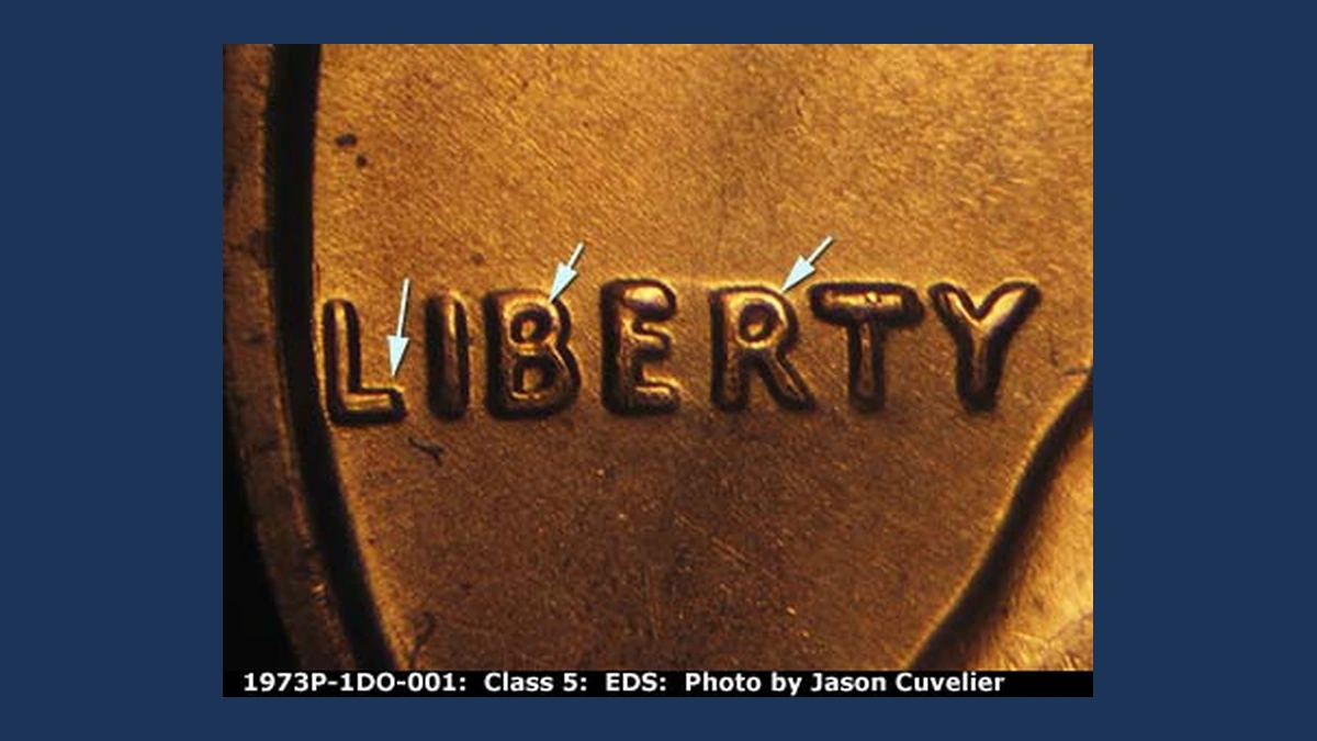 1973 Lincoln Penny: Doubled Die Obverse