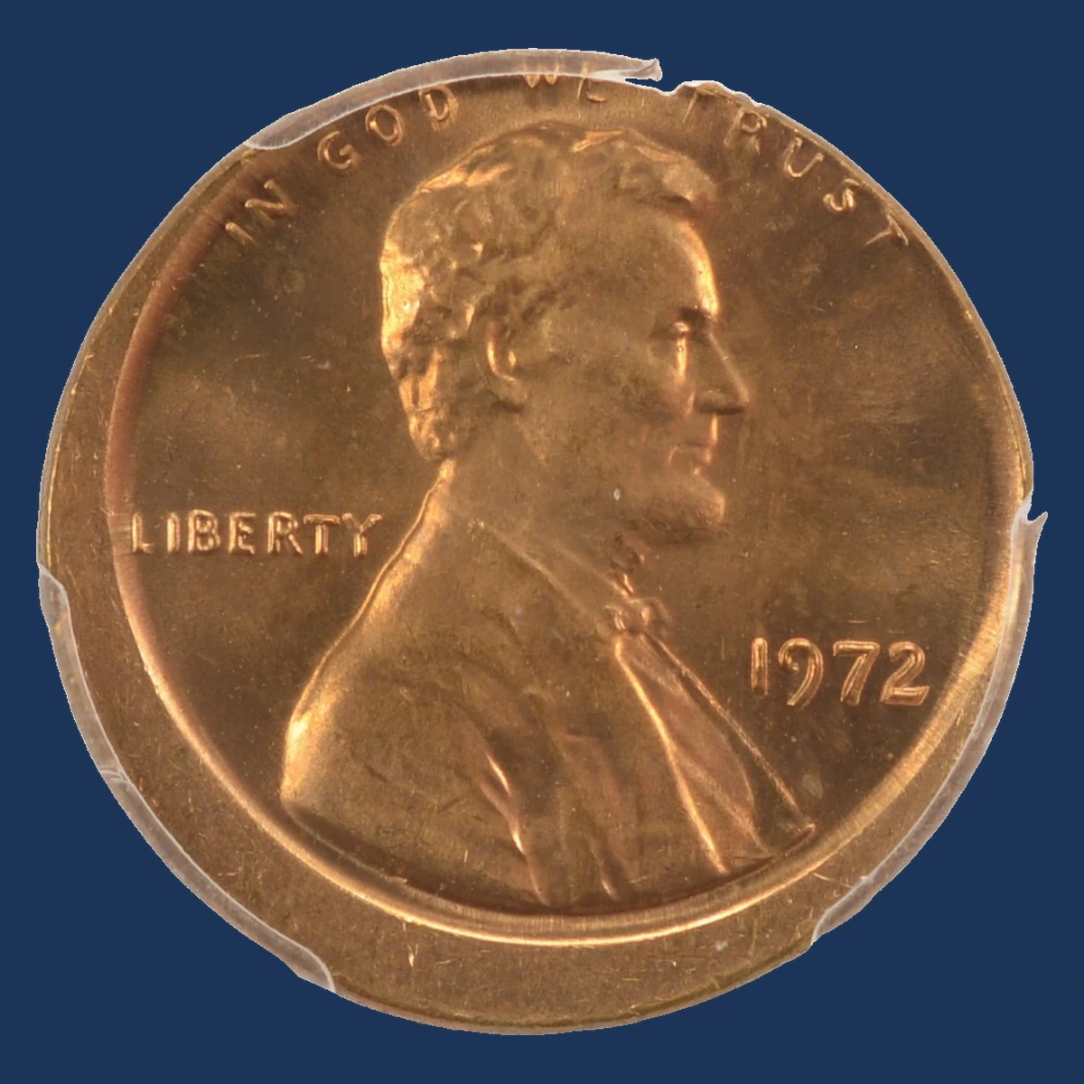 1972 Lincoln Penny: Off-Center Strike