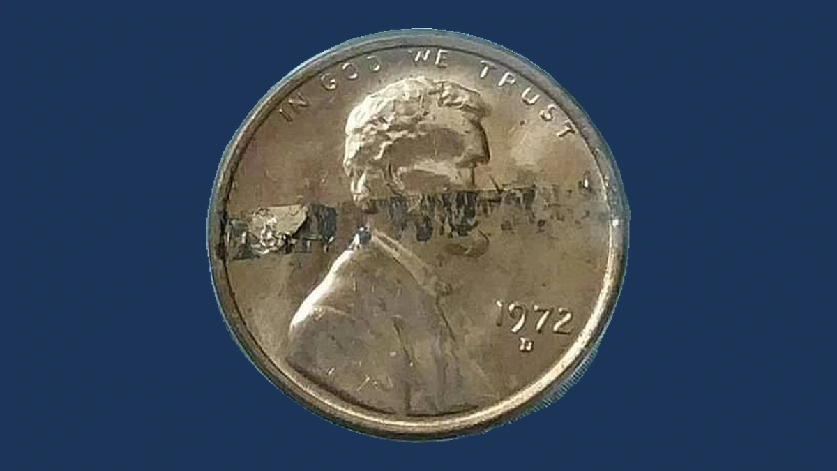 1972 Lincoln Cent (Modern): Lamination