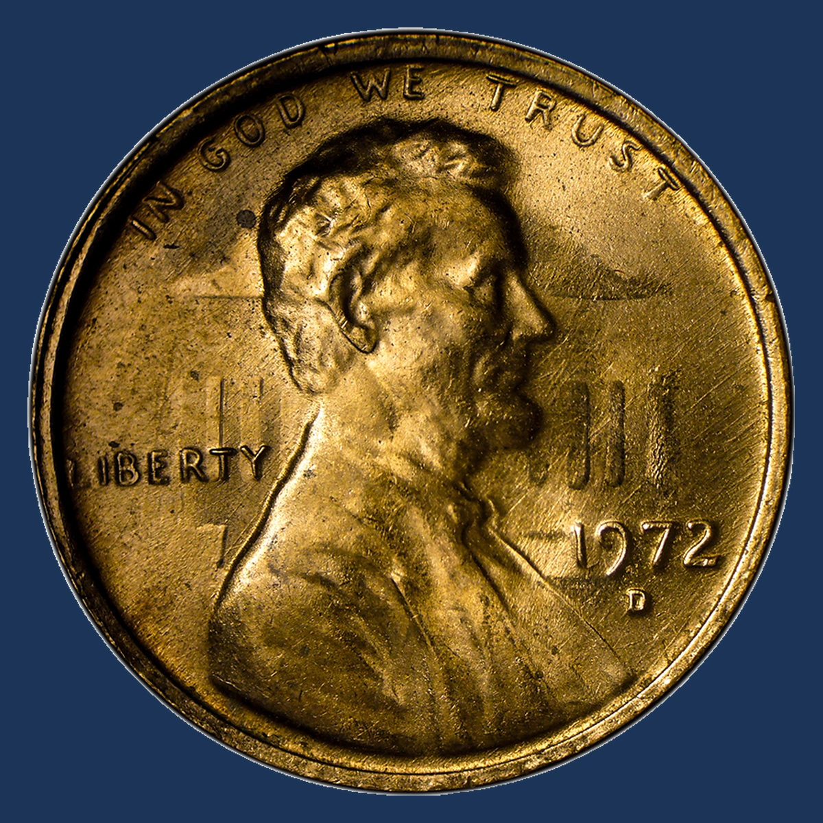 1972 Lincoln Cent (Modern): Die Clash