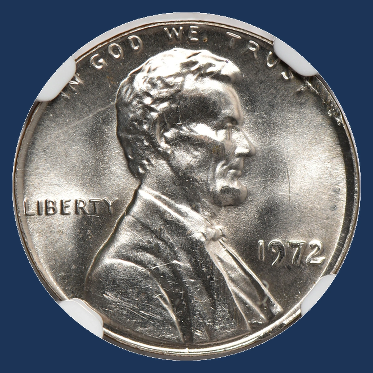 1972 Lincoln Penny: Struck on a Dime Planchet